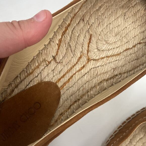 Jimmy Choo brown suede espadrille loafers - Picture 10 of 12